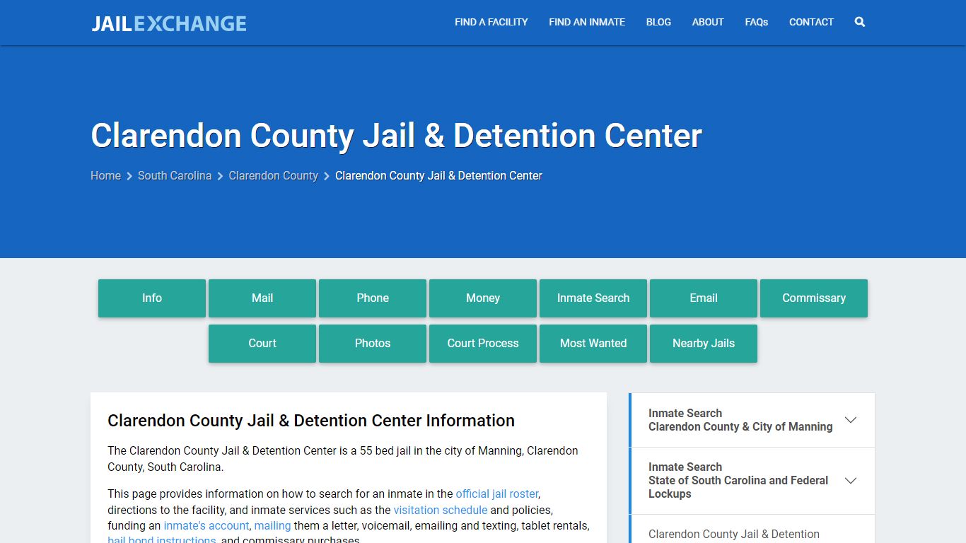Clarendon County Jail & Detention Center - Jail Exchange